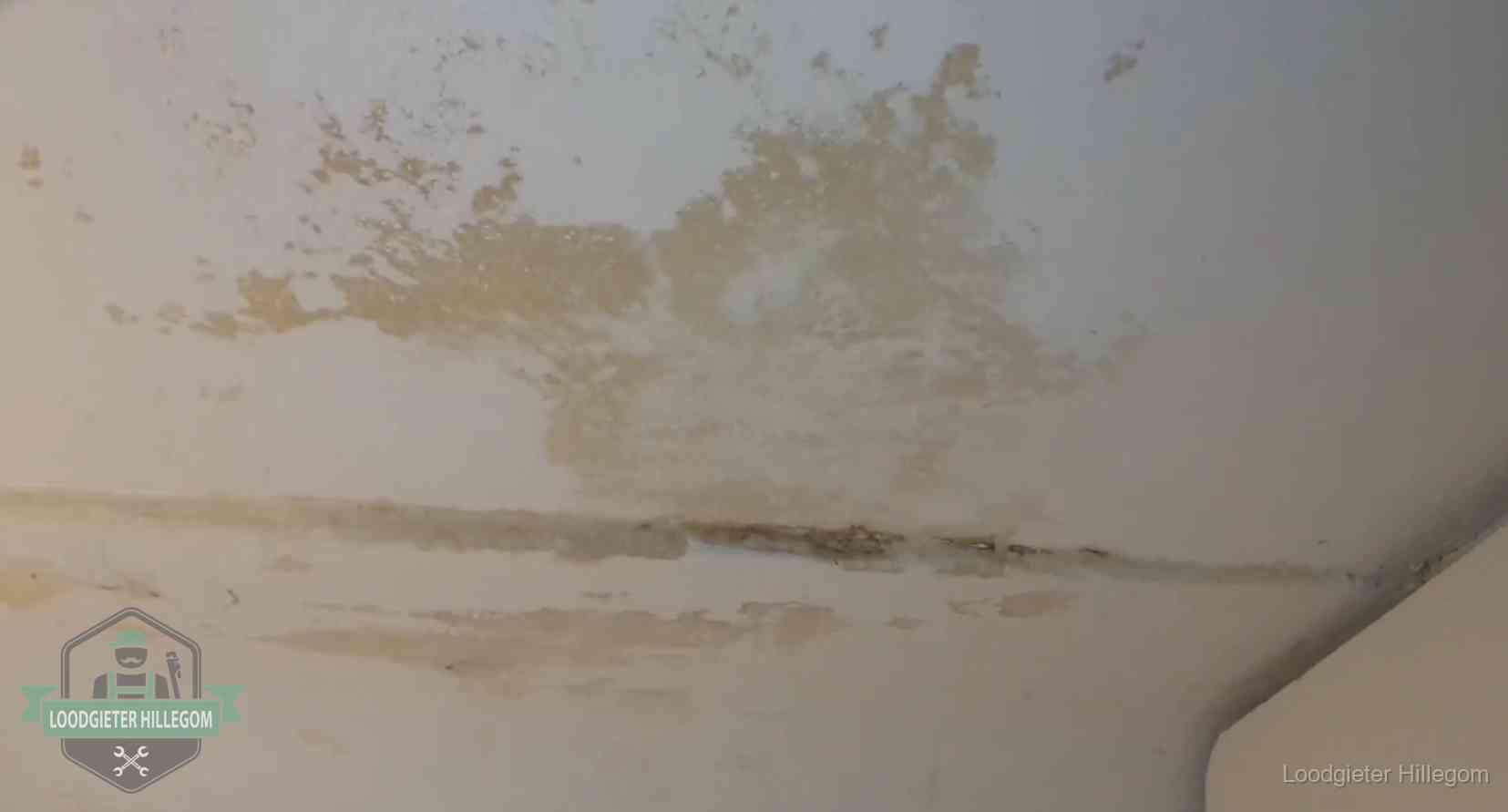 Watervlekken op een plafond in Hillegom, schade die je bij de verzekering meldt